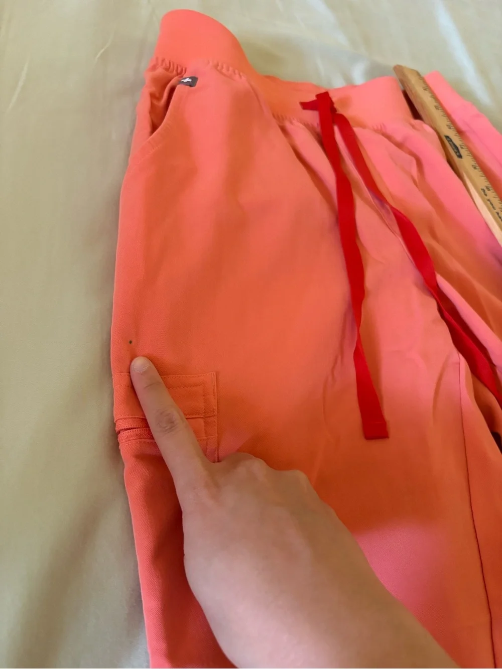 Figs Women's Coral Pink Scrub Set - Picture 5 of 10